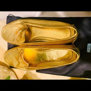 Prada Metallic gold Saffiano